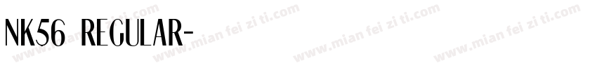 NK56 Regular字体转换